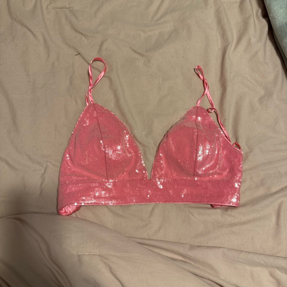 Sequin Pink Bralette